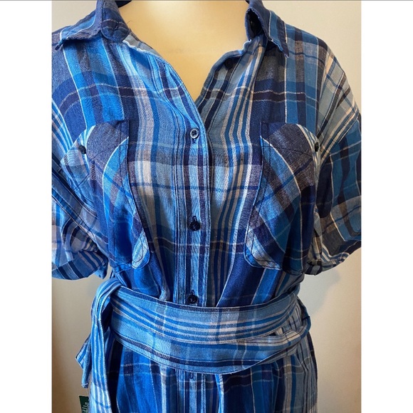 Ralph Lauren blue plaid dress BNWT - Picture 3 of 10
